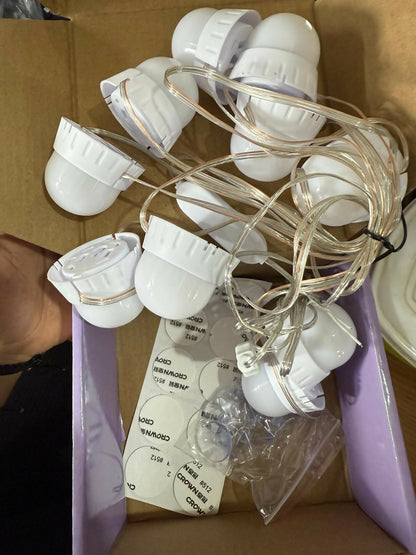 LED Vanity Mirror Lights with 3 Color Modes, Adjustable Bulbs, USB Powered