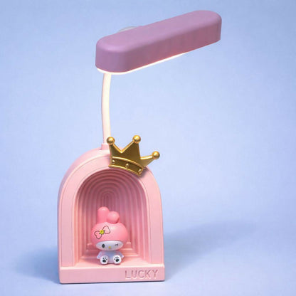 Cute Princess LED Desk Lamp with Soft Light & Decorative Night Light