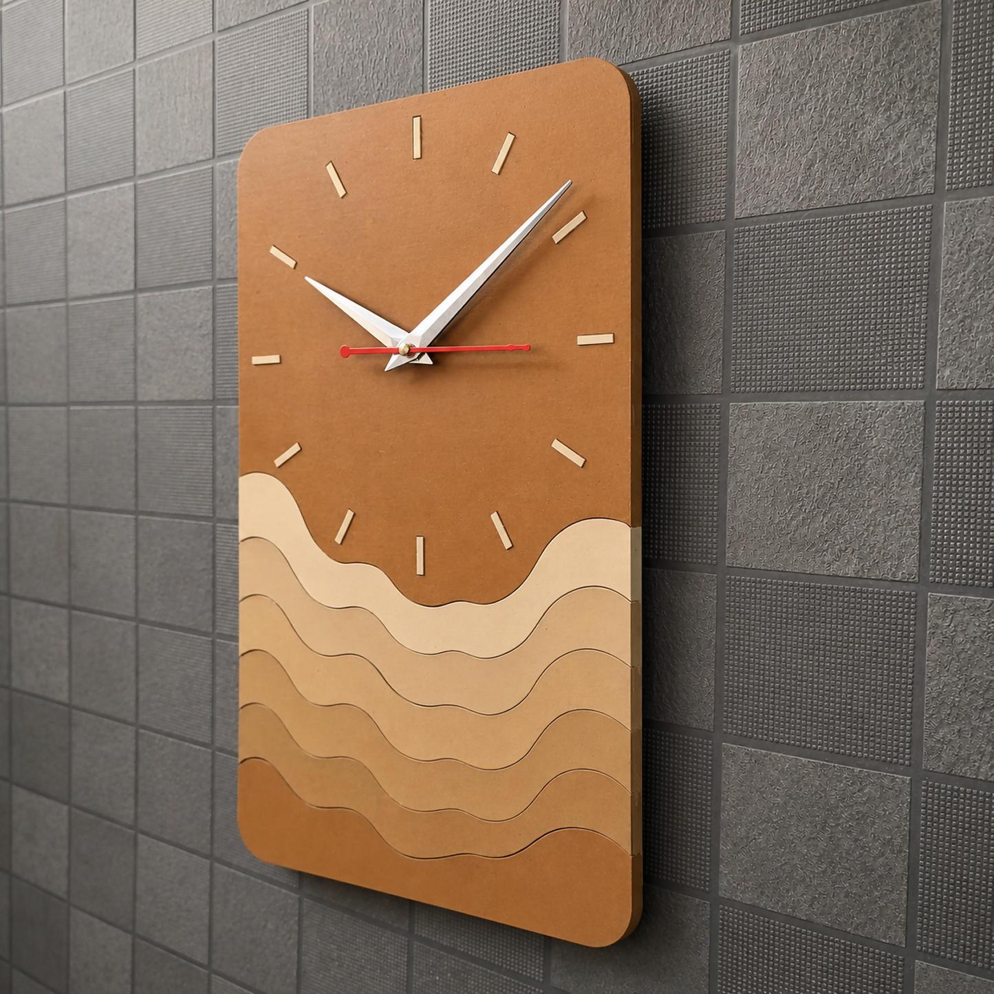 Rectangle Wave Brown 8