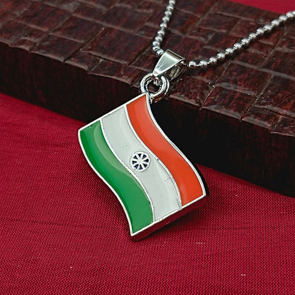 India Flag Chain Pendant For Men