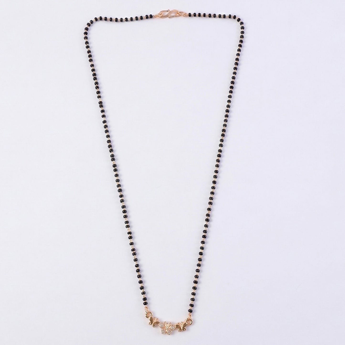 Butterfly Style Elegant Mangalsutra Necklace with Stone Work