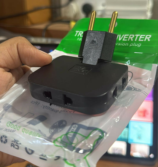 Travel plug adapter in use with multiple devices