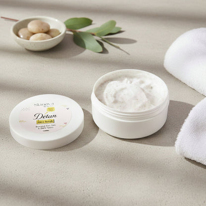 Eyelet Detan Face Scrub natural exfoliating particles