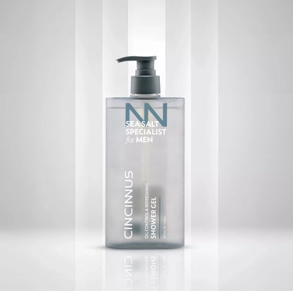 Sea salt infused refreshing shower gel for oil control and deep cleansing