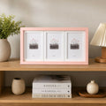 Triple 5x7 Wooden Photo Frame – Elegant Horizontal Table Display