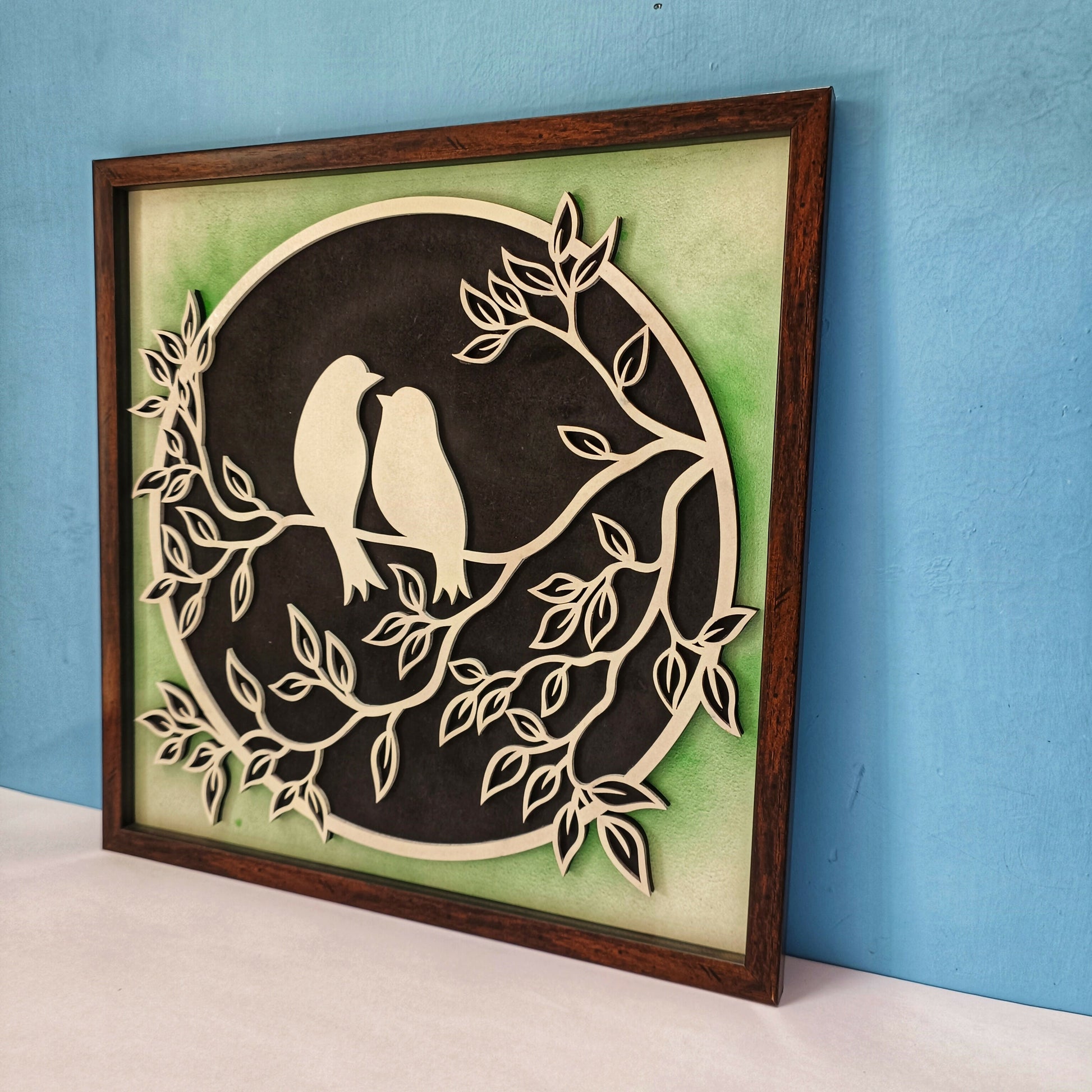 Handcrafted Wooden Bird ( Sparrow ) Wall Art – Minimal Bird Design | Natural Wood Finish | Eco-Friendly Wall Decor for Living Room, Bedroom & Office | Handmade in India