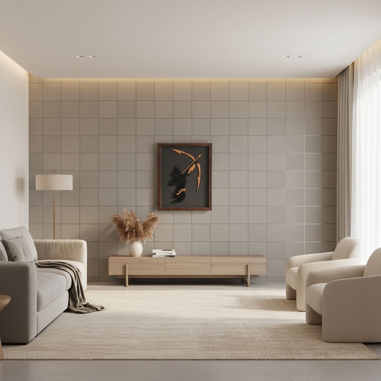 Lord Ram Wall Art Frame| Premium Minimalist Spiritual Wall Art for Living Room, Office & Meditation Space