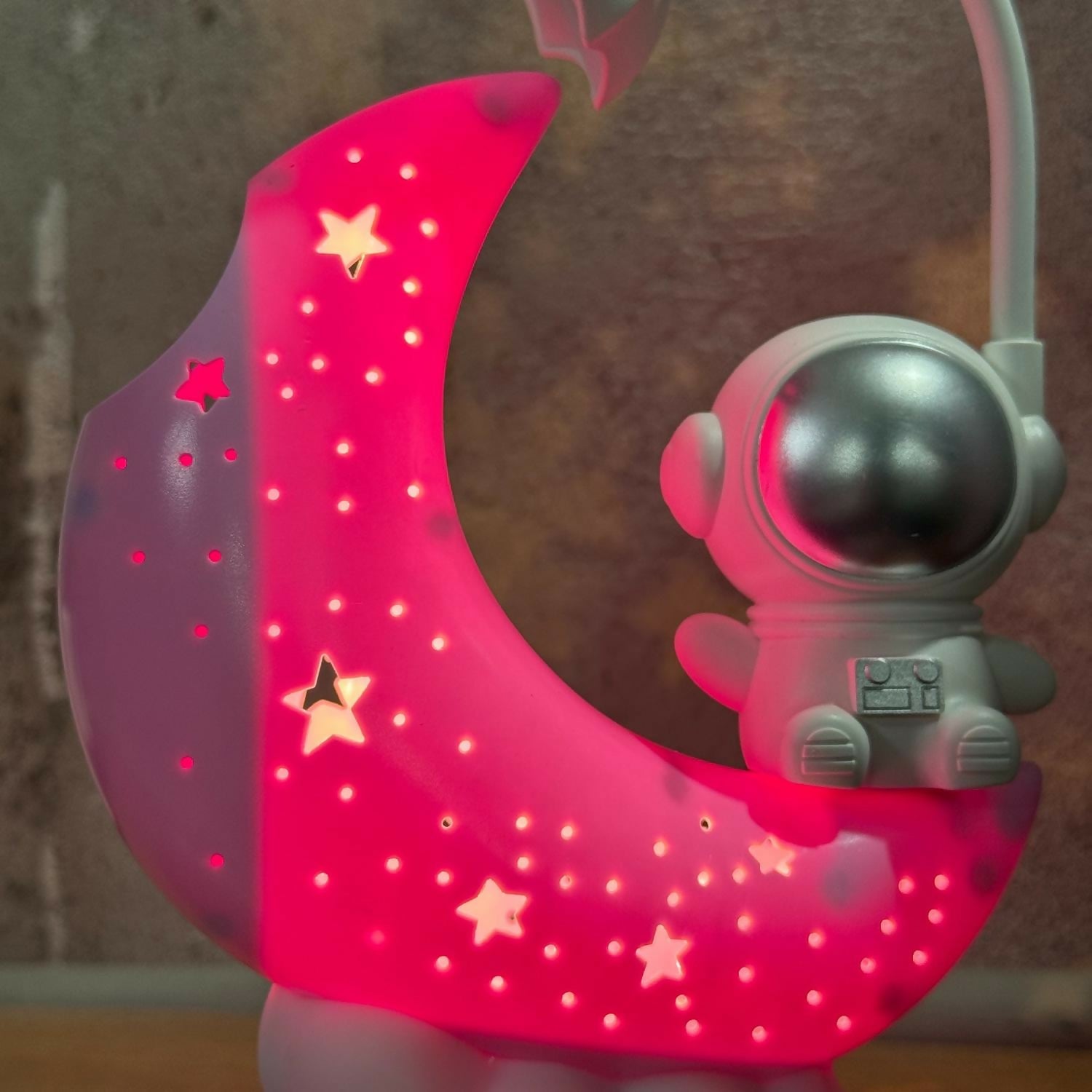 Cute Space Theme Table Lamp for Bedroom, Nursery & Gifts