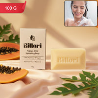 Papaya Glow Hydrating Soap, Papain Enzyme & Papaya Extract (100 g)