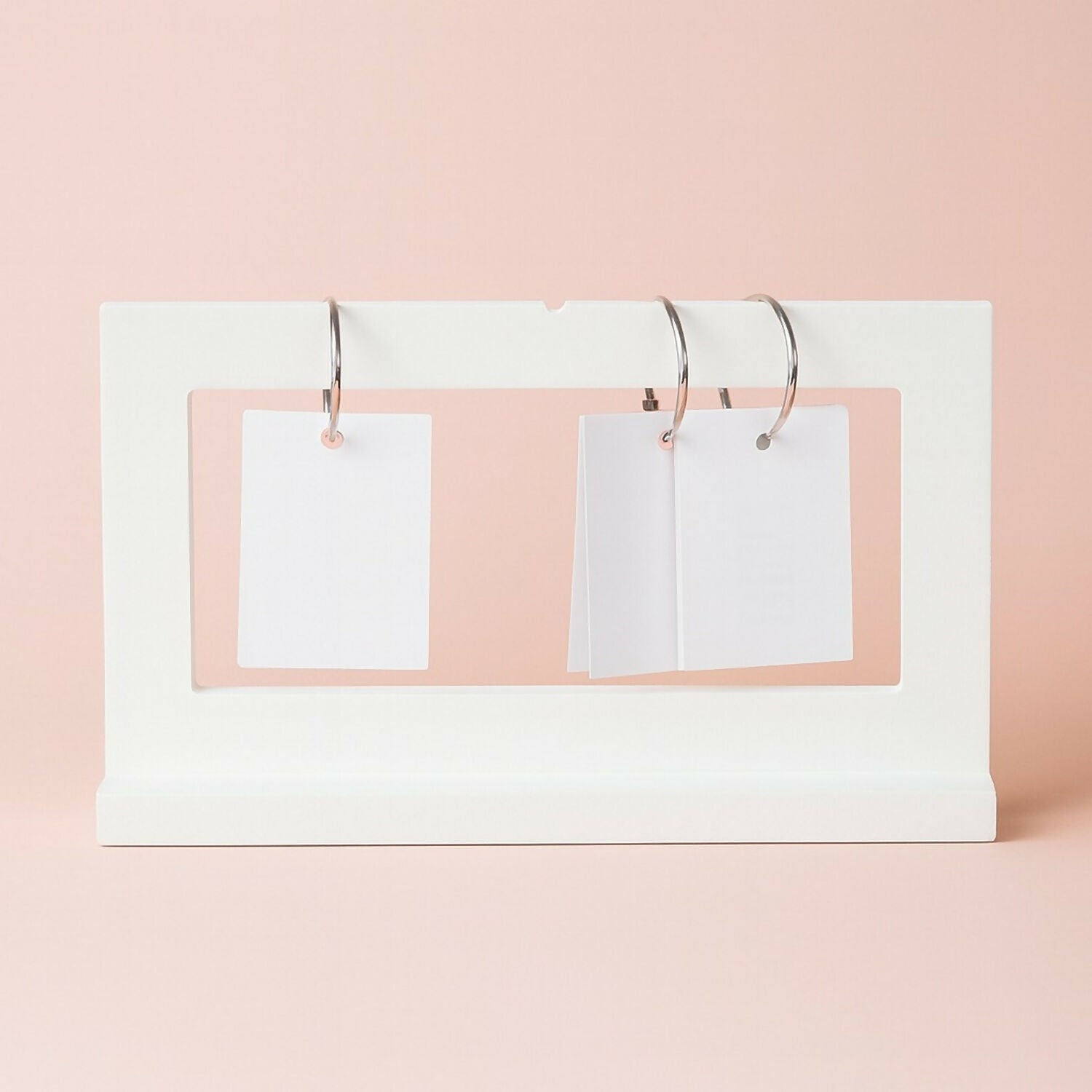 Floral Wooden Perpetual Desk Calendar with Motivational Quote – Vintage Style Flip Calendar with Months & Dates, Reusable Office Tabletop Decoration for Home, Office & Gift Purpose