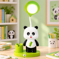 Panda LED Study Lamp with Pen Stand & Pencil Sharpener, 3 Light Modes