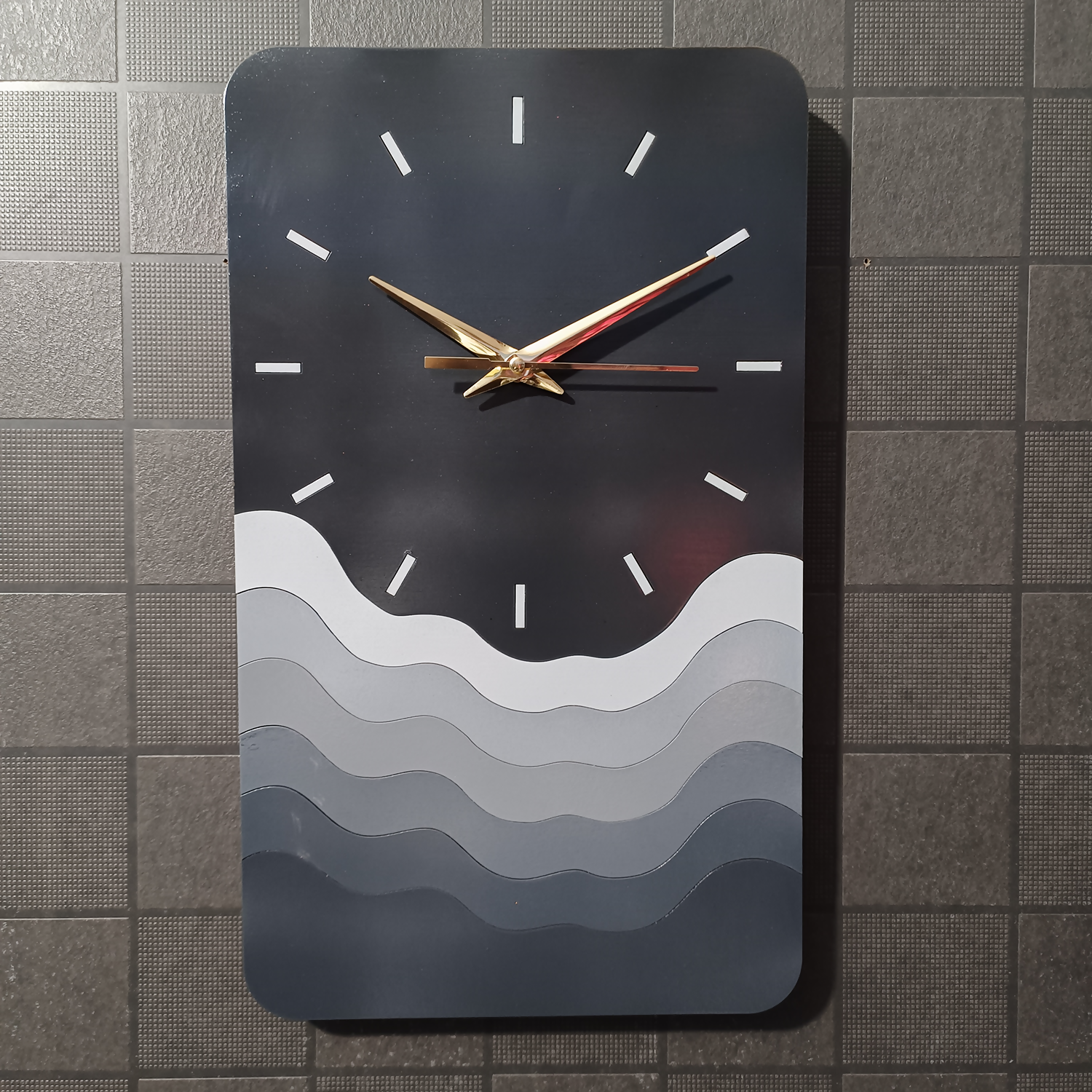 Rectangle Wave Clock 7