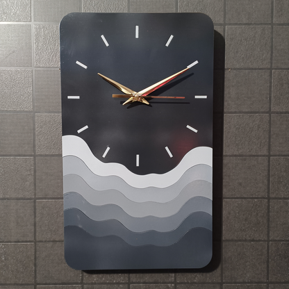 Rectangle Wave Clock 7