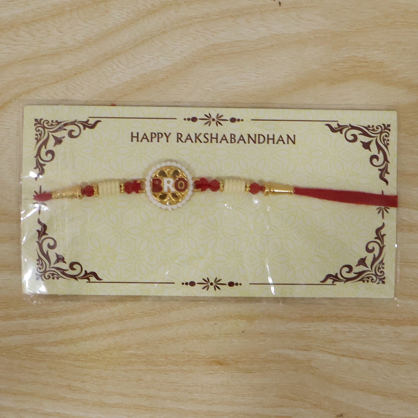 Bro Letter Designer Rakhi, Stylish & Perfect for Raksha Bandhan (5pcs)