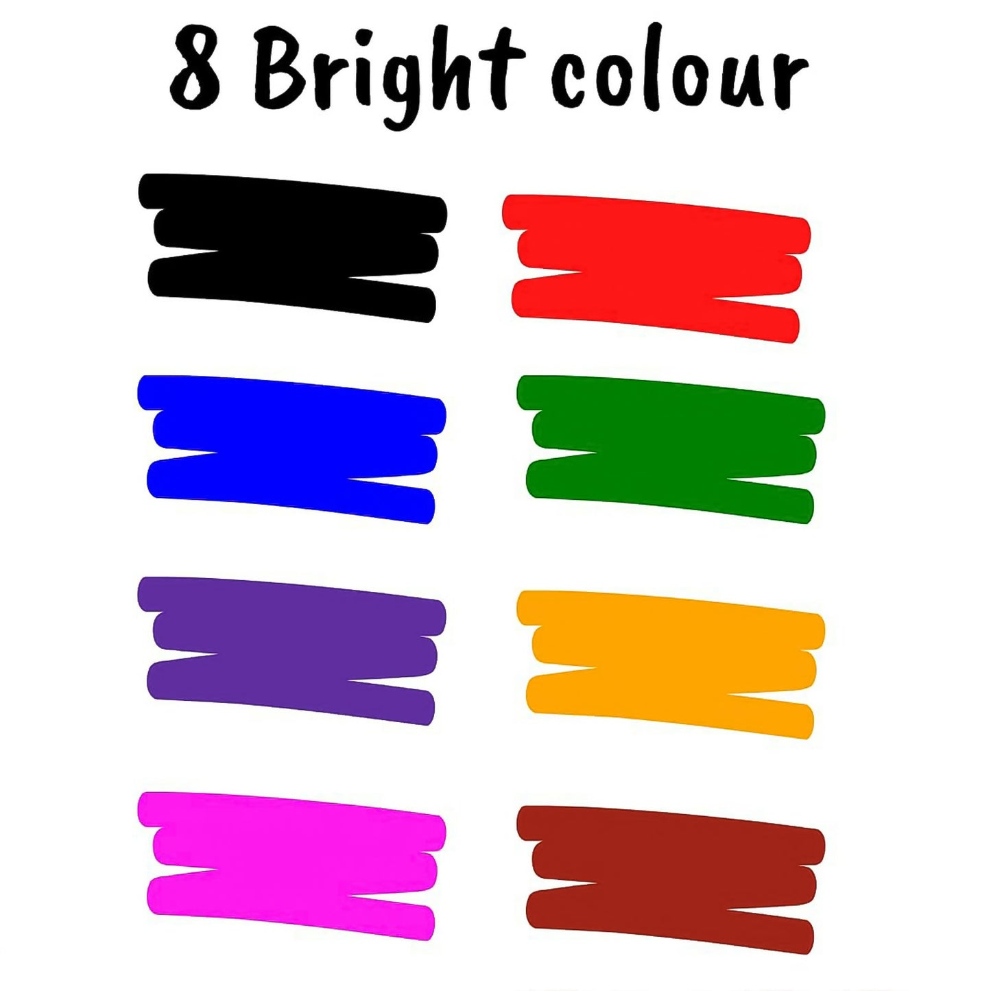 Officemate Refillable Whiteboard Marker Pen Set – 8 Vibrant Colours