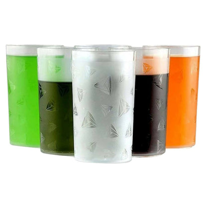 Diamond Plastic glass (pack of 6)