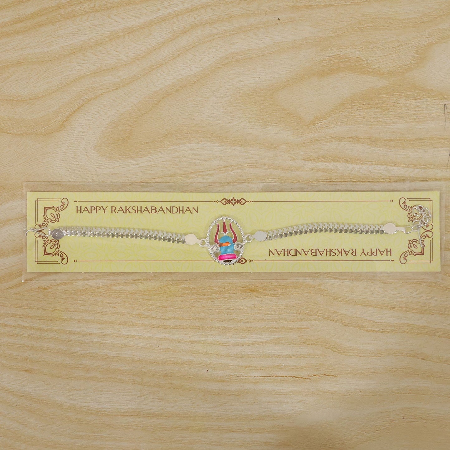 Krishna Charm Chain Style Traditional Rakhi for Brothers (10pcs)