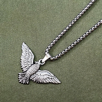 Winged Eagle Chain Pendant For Men and Women