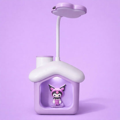 Cute House Desk Lamp with Piggy Bank Coin Saving Light