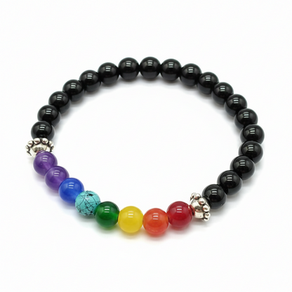 Individual chakra beads on 7 Chakra Energy Bracelet