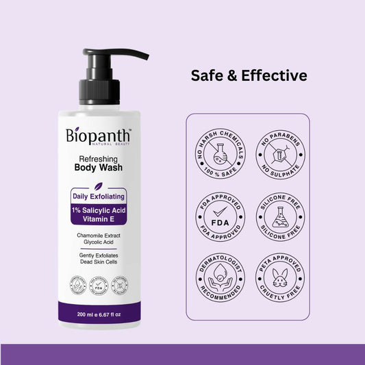 Refreshing Body Wash Daily Exfoliating with Salicylic Acid & Vitamin E (200 ml)