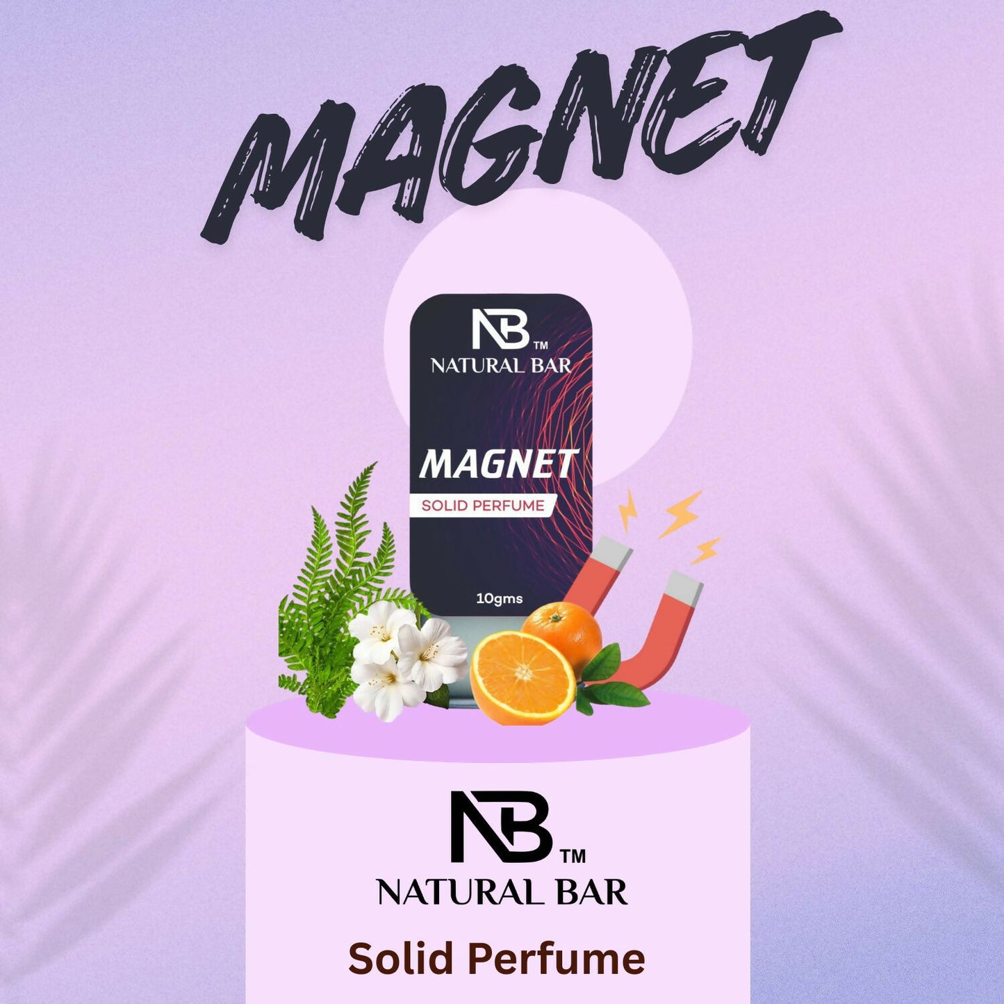 Natural Bar Cr7 And Magnet Solid Perfume combo| Alcohol Free Cologne for Men & Women | Strong & Lasting Fragrance | Gifting Set for Him & Her