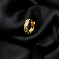 Gold Plated AD Nosepin Hoop Ring for women and girls