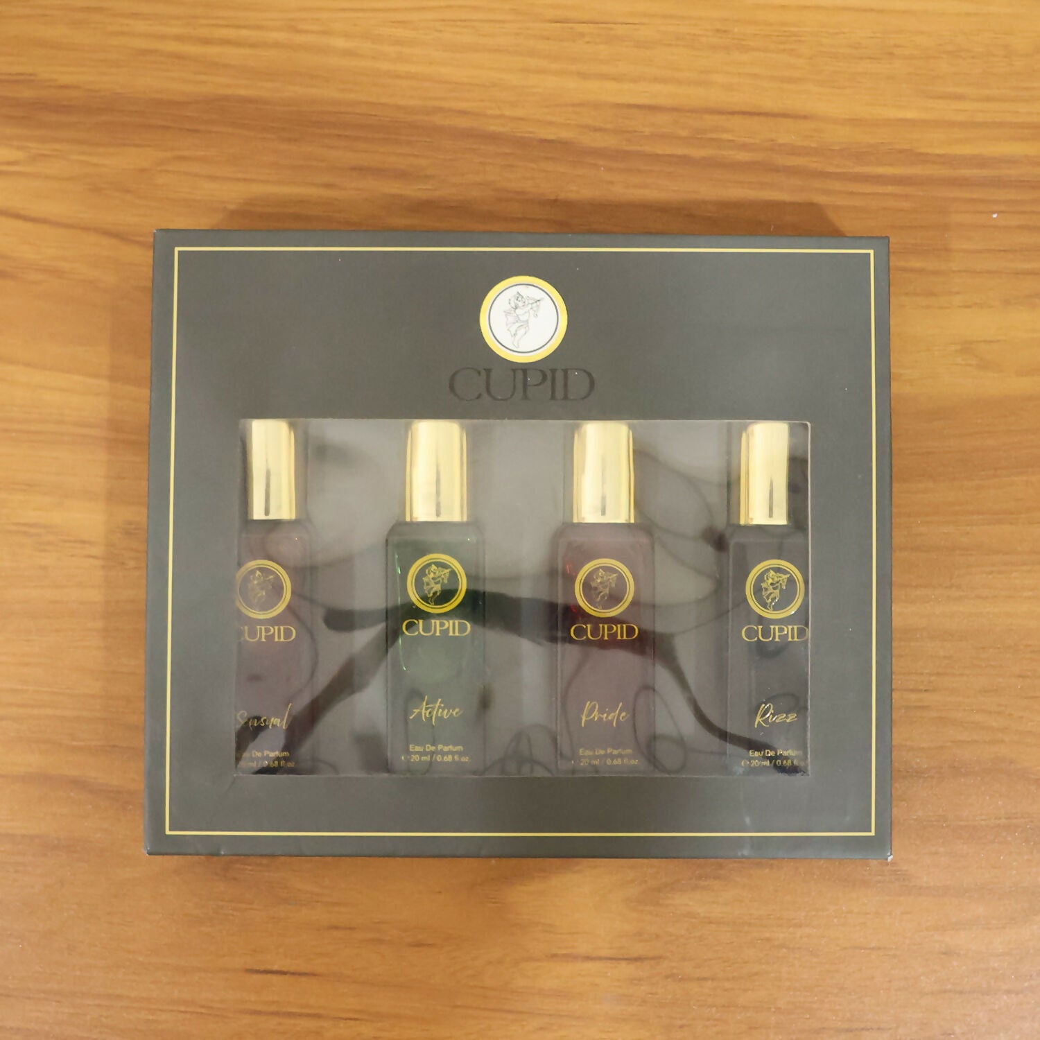 Cupid Premium Perfume Gift Set for Men Long Lasting Fragrance Collection (4x20ml)