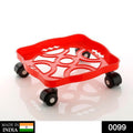 Gas Cylinder Trolley – Square Plastic with Wheels | DeoDap