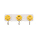 1111 Self Adhesive Smiley Face Wall Hooks (Pack of 3) DeoDap