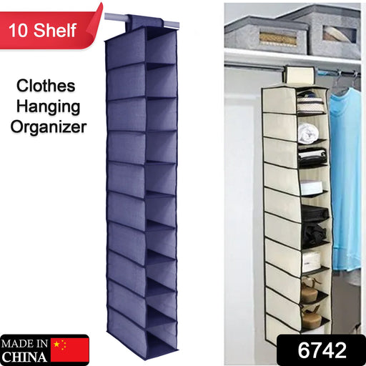 Collapsible wardrobe organizer with multiple tiers