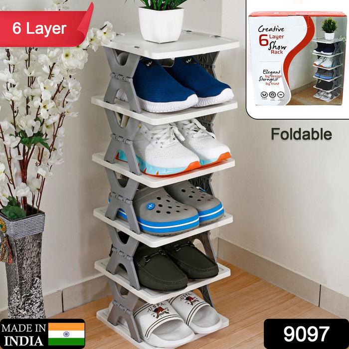 9065 5 Layer Shoes Stand, Shoe Tower Rack Suit for Small Spaces, Closet, Small  Entryway, Easy