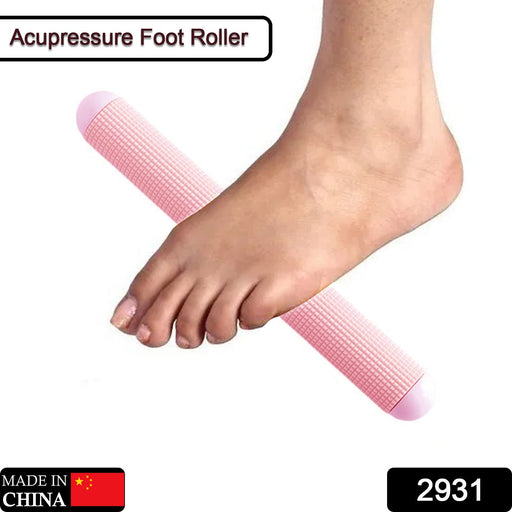 2931 Acupressure Foot Roller Plastic With Massager Multicolor Plain Relief And Body Care DeoDap