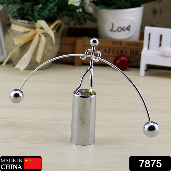 Column Balance Toy 7875 Mini Steel Balance Toy, Decoration Pendulum Newton Cradle Balance ...