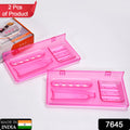 Polycarbonate Soap Dish – 3-in-1 Bathroom Organizer | VelvetBubbles