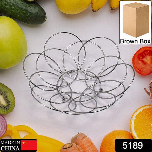 5189 Fruit Storage Bowl Steel  39cm For Kitchen & Home Use DeoDap