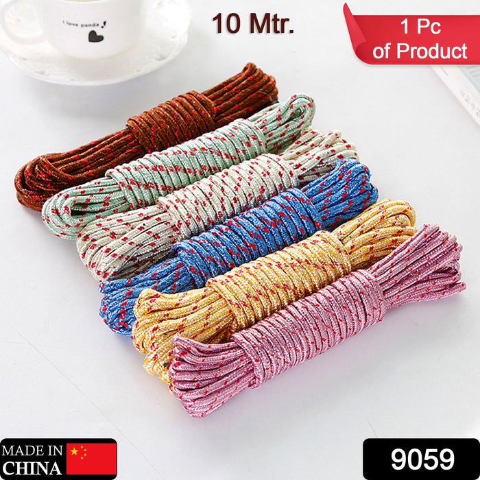 Landuri Rope 9059 10 Meter Heavy Duty Laundry Drying Clothesline Rope Portable Trav ...