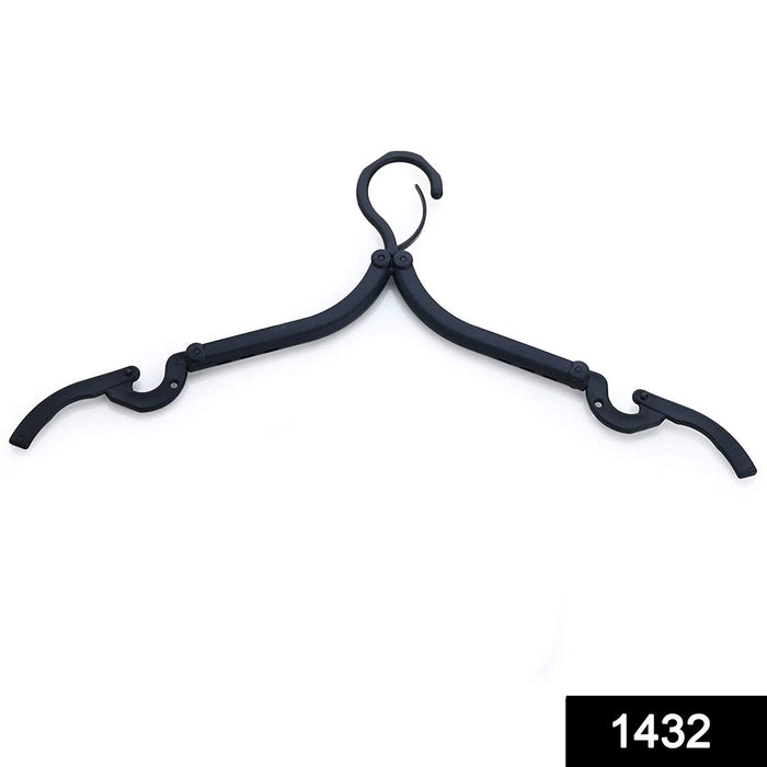 1432 Portable & Foldable Multicolor Plastic Hangers (1pc) DeoDap