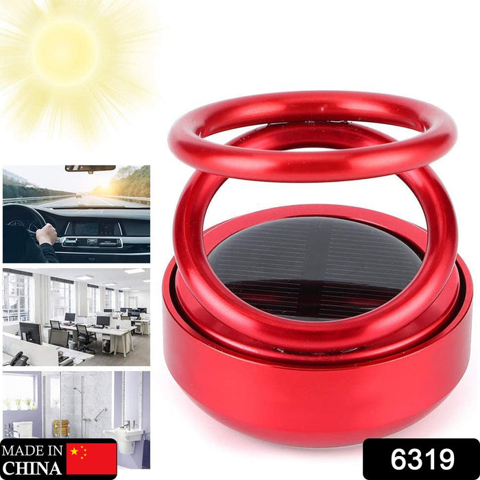 6319 Solar Power Car Aroma Diffuser 360°Double Ring — DeoDap