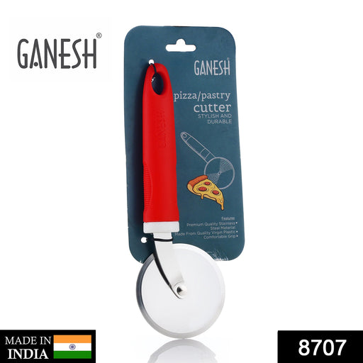 8707 Ganesh GANESH PIZZA / PASTRY CUTTER Wheel Pizza Cutter  (Stainless Steel) DeoDap