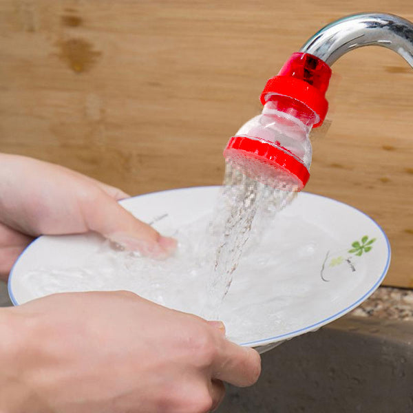 1450 Small Plastic 360-Degree Shower Head Faucet DeoDap