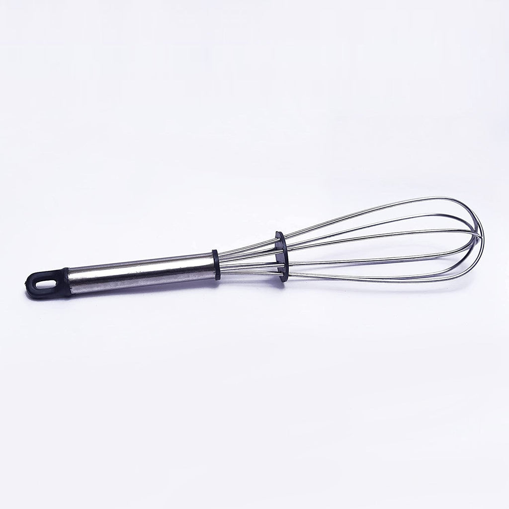 8-Inch Color Silicone Spinning Whisk With Stainless Steel Ha