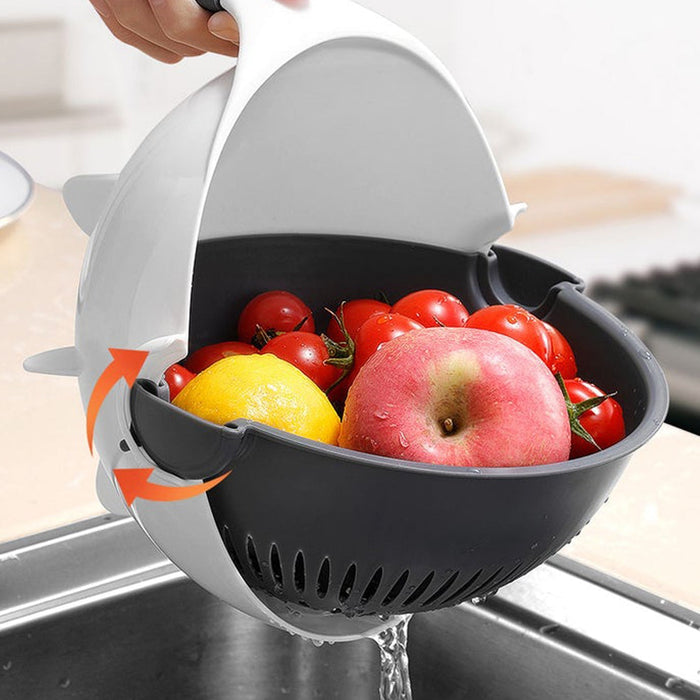 Multifunctional Rotate Vegetable Cutter With Drain Basket Kitchen Veggie  Fruit Shredder Grater Slicer Drop Shipping