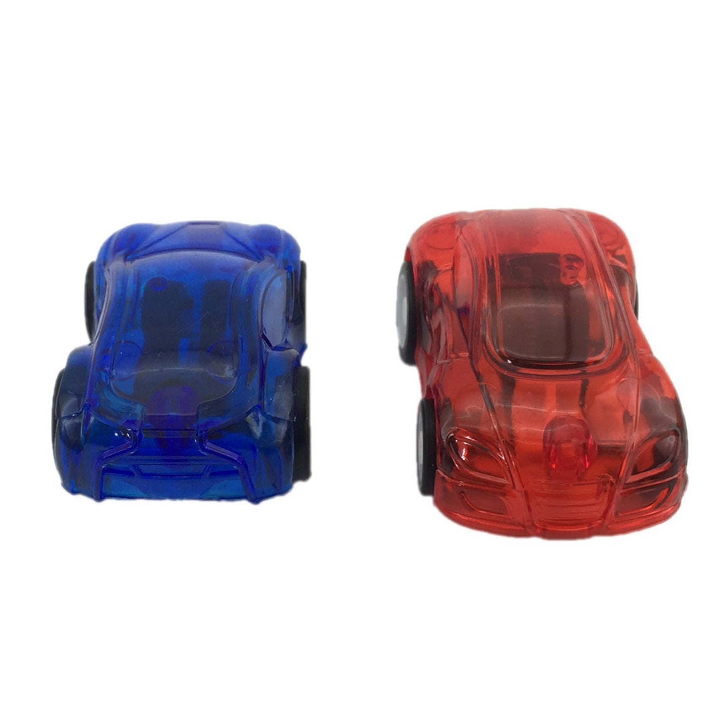 Engaging toy car with pull back mechanism.