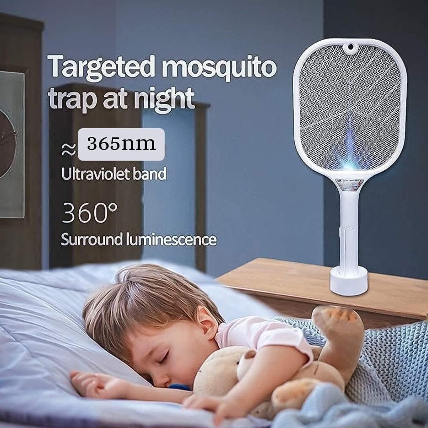 Automatic mosquito killer racket