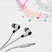 6399 Wired Headphone Universal Earphone, Large Audio Driver, in-line HD Microphone. DeoDap