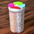4 Section Storage Container – Airtight Food Plastic | Organivo