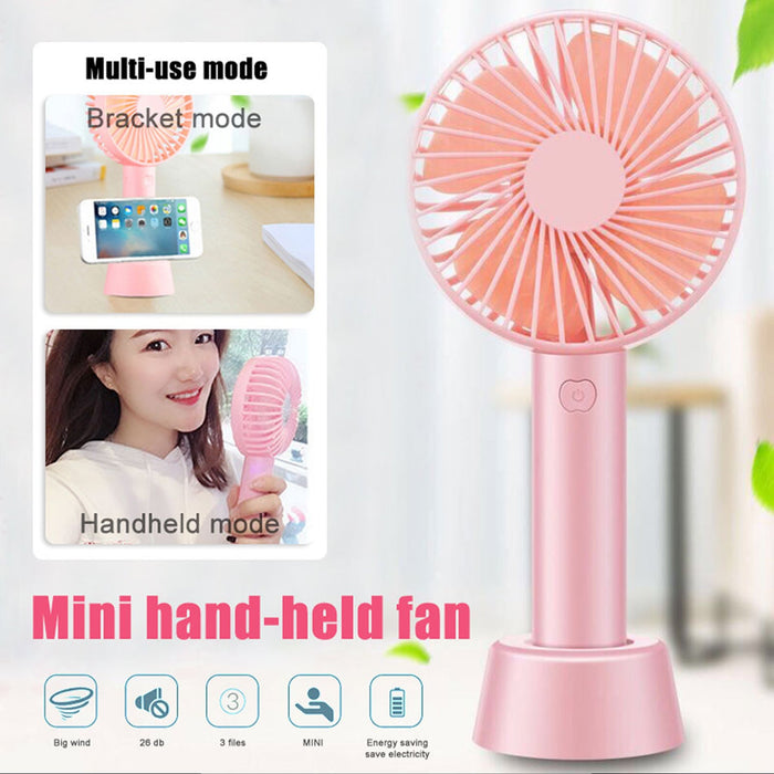 4787 Portable Handheld Fan used in summers in all kinds of places including household and offices etc. DeoDap