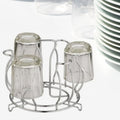 Stainless Steel Glass Holder – Hanging Kitchen Organizer | CookAura