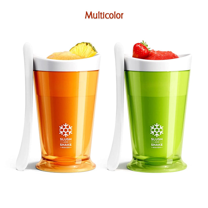 6820 Slush and Shake Maker, Compact Make and Serve Cup with Freezer Core Creates Single-serving Smoothies, Slushies and Milkshakes in Minutes, BPA-free, Gift Box. DeoDap